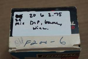 lot 280 image: 25 Mixed 20 Gauge 2-34 6 Shot Shotshells