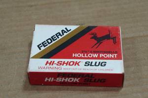 lot 281 image: 5 Federal Hi-Shok 20 Gauge 2-34 HP Slugs