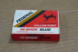 lot 282 image: 5 Federal Hi-Shok 20 Gauge 2-34 HP Slugs
