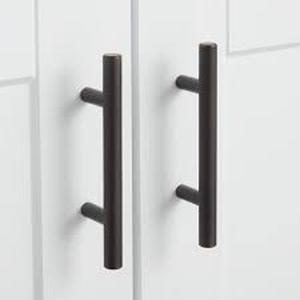 lot 11 image: Everbilt Carbon Steel 3 in. Oil Rubbed Bronze Classic Cabinet Pull, 10 pack NEW