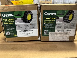 lot 13 image: Lot of 2 OakTen 20x8x8 Peerless 1062256 Tire chains