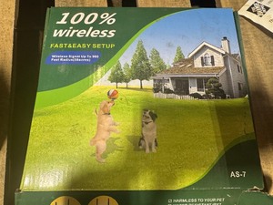 lot 110 image: AS-7 100% Wireless Pet Protection System Wireless Dog Fence customer return see pictures