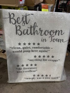 lot 136 image: Bathroom Wall Art see pictures