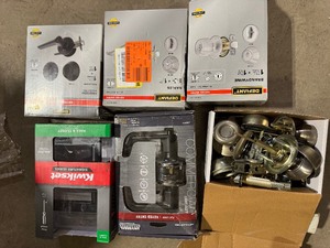 lot 83 image: Assorted Door knobs and hardware various models and conditions customer returns see pictures