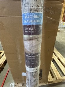 lot 91 image: Home Decorators Collection Harmony Global Sand 6 ft. x 9 ft. Indoor Machine Washable Area Rug