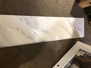 lot 155 image: Hampton Bay 8 ft Straight Laminate Countertop customer return see pictures