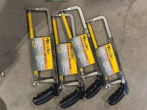 lot 119 image: Lot if 4 Buck Bros 3-18 Depth Cut hacksaw new
