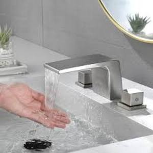 UKISHIRO 2-Handle Deck-Mount Roman Tub Faucet in Brushed Nickel