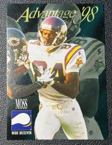 lot 122 image: 1998 Collectors Edge NFL Randy Moss Minnesota Vikings Rookie Football Card No. 196