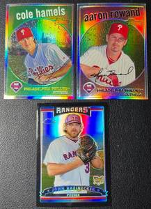 lot 65A image: 3-Card Refractor #�d Baseball Card Lot