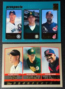 lot 76A image: 2-Card 2000 Topps Prospects Baseball Card Lot