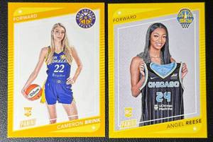 lot 88A image: 2024 Panini National WNBA Rookie Basketball Card Lot � Cameron Brink & Angel Reese