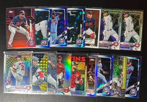 lot 95A image: 16-Card Minnesota Twins InsertParallel Baseball Card Lot