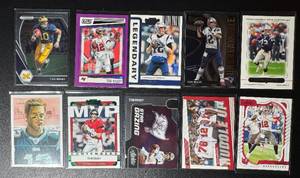 lot 107A image: 10-Card Tom Brady ParallelInsert New England PatriotsTampa Bay Buccaneers Football Card Lot