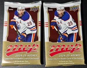 lot 141A image: (2) 2024-2025 Upper Deck MVP Hobby Hockey Card Pack