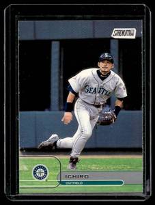 lot 28 image: Ichiro Suzuki RC 2001 Topps Stadium Club #51 Rookie Baseball Card