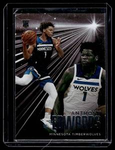 lot 42 image: Anthony Edwards RC 2020-21 Chronicles Essentials #203 Rookie Minnesota Timberwolves Basketball Card