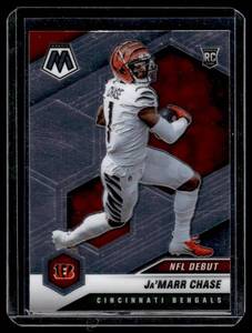 lot 61 image: JaMarr Chase NFL Debut RC 2001 Mosaic #247 Rookie Football Card