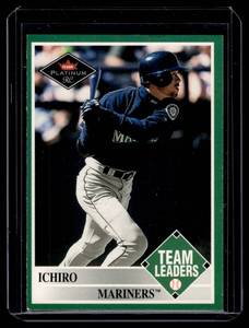 lot 64 image: Ichiro Suzuki RC 2001 Fleer Platinum Team Leaders #436 Rookie Baseball Card