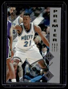lot 69 image: Kevin Garnett RC 1996 Upper Deck Premier Prospects #159 Rookie Minnesota Timberwolves Basketball Card