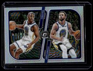 lot 78 image: Steph Curry  Chris Paul 2023-24 Donruss Opric Prizm #5 Basketball Card