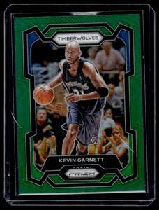 lot 79 image: Kevin Garnett Green Prizm 2023-24 #183 Minnesota Timberwolves Basketball Card