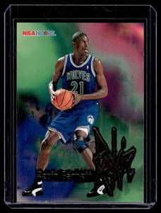 lot 81 image: Kevin Garnett TC 1996 Skybox NBA Hoops #212 Rookie Minnesota Timberwolces Basketball Card