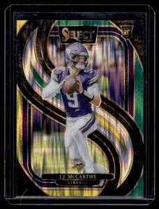 lot 85 image: JJ McCarthy RC 2024 Select Prizm Premier Level #134 Rookie Minnesota Vikings Football Card