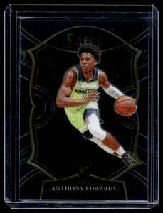 lot 108 image: Anthony Edwards RC 2021 Select Concourse #61 Rookie Minnesota Timberwolves Basketball Card