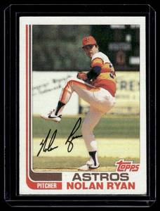 lot 120 image: Nolan Ryan 1982 Topps #90 Vintage Baseball Card