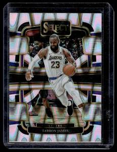 lot 149 image: LeBron James Lava Refractor Prizm 2023-24 Select Concourse #66 Basketball Card