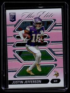lot 159 image: Justin Jefferson 2023 Donruss Elite The Elite #15 Minnesota Vikings Football Card