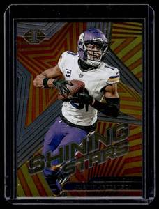 lot 164 image: Justin Jefferson Shining Stars 2023 Illusions #13 Minnesota Vikings Football Card
