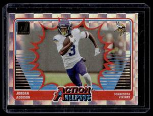 lot 166 image: Justin Jefferson Action All-Pros 2024 Donruss #13 Minnesota Vikings Football Card