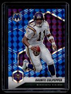 lot 183 image: Daunte Culpepper 99 Blue Mosaic SP 2021 #129 Numbered 3499 Minnesota Vikings Football Card
