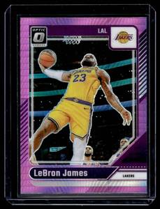 lot 194 image: LeBron James Pink prizm 2024-25 Donruss Optic #148 Basketball Card