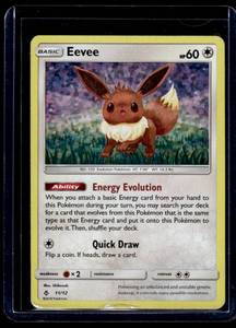 lot 196 image: Eevee Holo Pokemon Card 1112