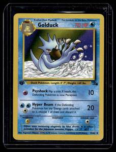 lot 200 image: Golduck 1st Edition Pokemon Card 3562