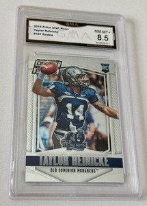 lot 169 image: Taylor Heinicke Graded 8.5 NM-MT RC 2015 Prizm DraftPIcks #157 Rookie Football Card