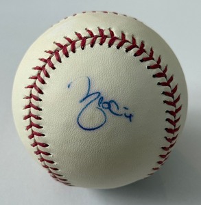 lot 8A image: Yadier Molina Signed Baseball Rawlings OMLB Selig Ball
