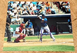 lot 29A image: David Wright Signed 8x10 Baseball Photo