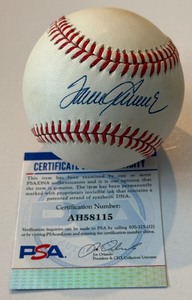 lot 9B image: Tom Seaver Auto Ball PSA COA Rawlings ONLB White Baseball