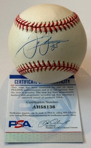 lot 17B image: Frank Thomas Auto Ball PSA COA Rawlings OALB Budig Baseball