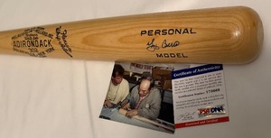 lot 8B image: Yogi Berra Auto Bat With PSA COA and Photo Adirondack 302 Personal Model Baseball Bat
