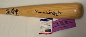 lot 10C image: Brooks Robinson Auto Bat With PSA COA Rawlings Adirondack Baseball Bat