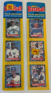 lot 69B image: (2) 1988 Donruss Baseball Rack Pack Cards
