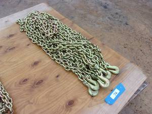 lot 76 image: 4-38 x 20 Grade 80 Chains (UNUSED)