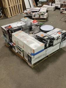 Massive Pallet of Brand Name Misc Faucets, Showers, Fixtures, Towel Bars, Bathroom Fans, Ceiling Fans, Lights, and More (Parts Only) (Great for eBay Sellers)