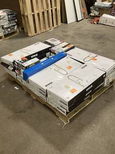 Massive Pallet of Brand Name Misc Faucets, Showers, Fixtures, Towel Bars, Bathroom Fans, Ceiling Fans, Lights, and More (Parts Only) (Great for eBay Sellers)