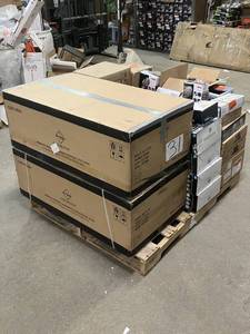 lot 31 image: Massive Pallet of Brand Name Misc Faucets, Showers, Fixtures, Towel Bars, Bathroom Fans, Ceiling Fans, Lights, and More (Parts Only) (Great for eBay Sellers)